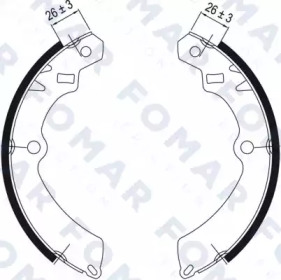 Комлект тормозных накладок FOMAR Friction FO 0547